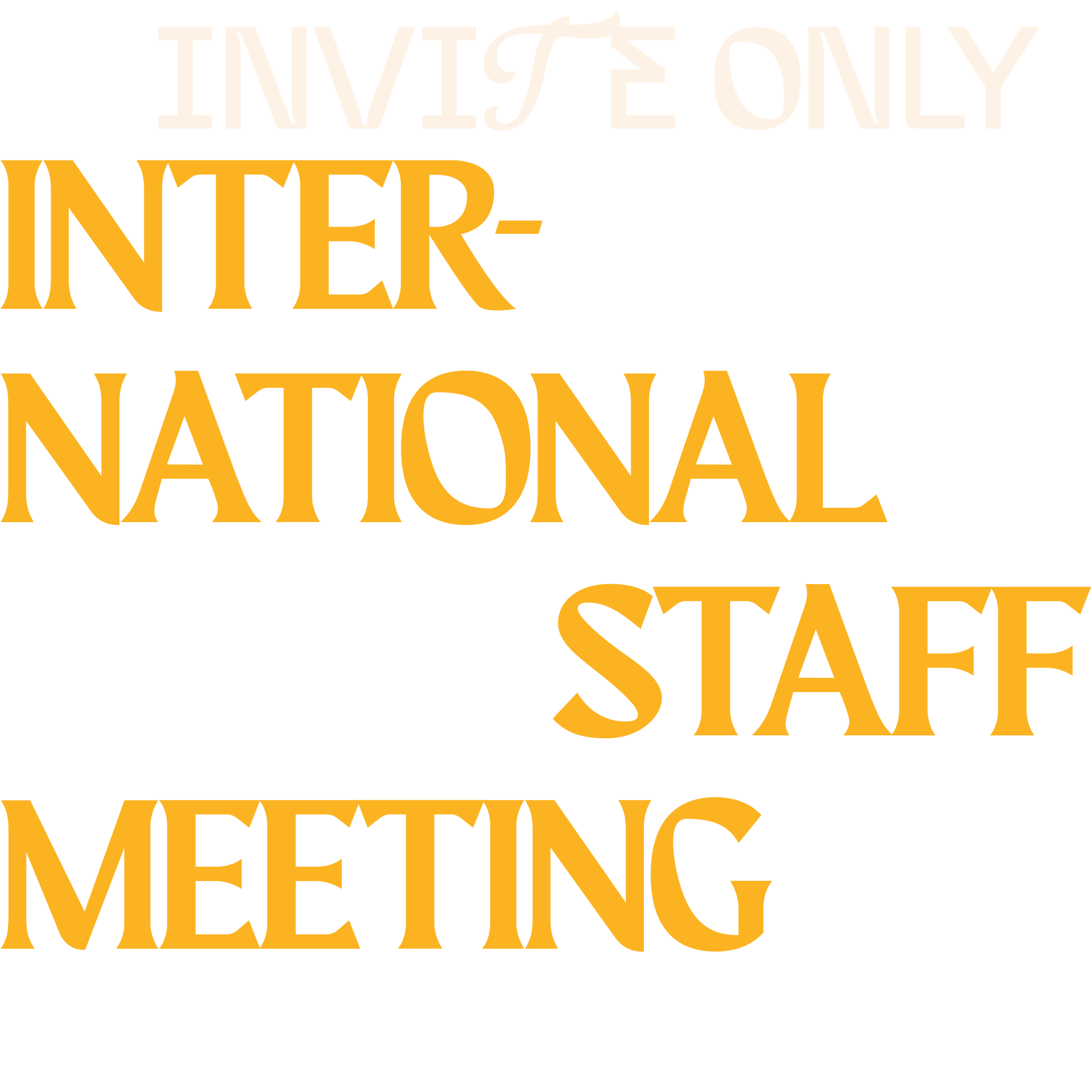 INTERNATIONAL STAFF MEETING
